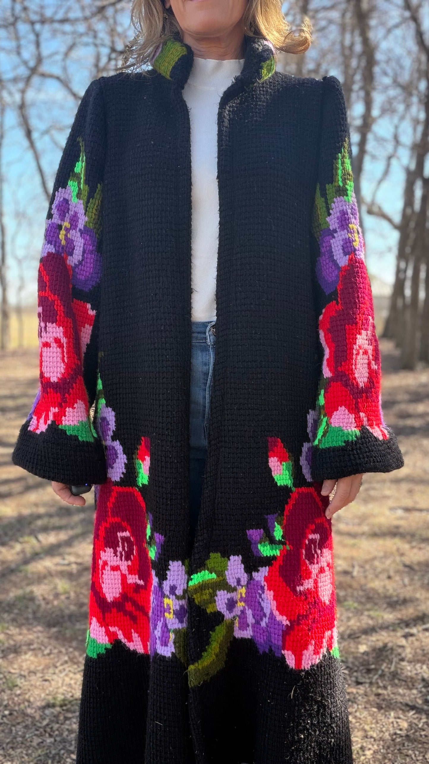 Rose Knitted Sweater S/M