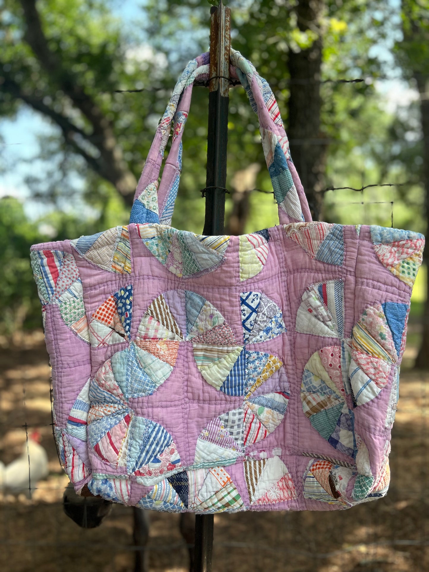 1940’s Fan Quilt Tote Bag