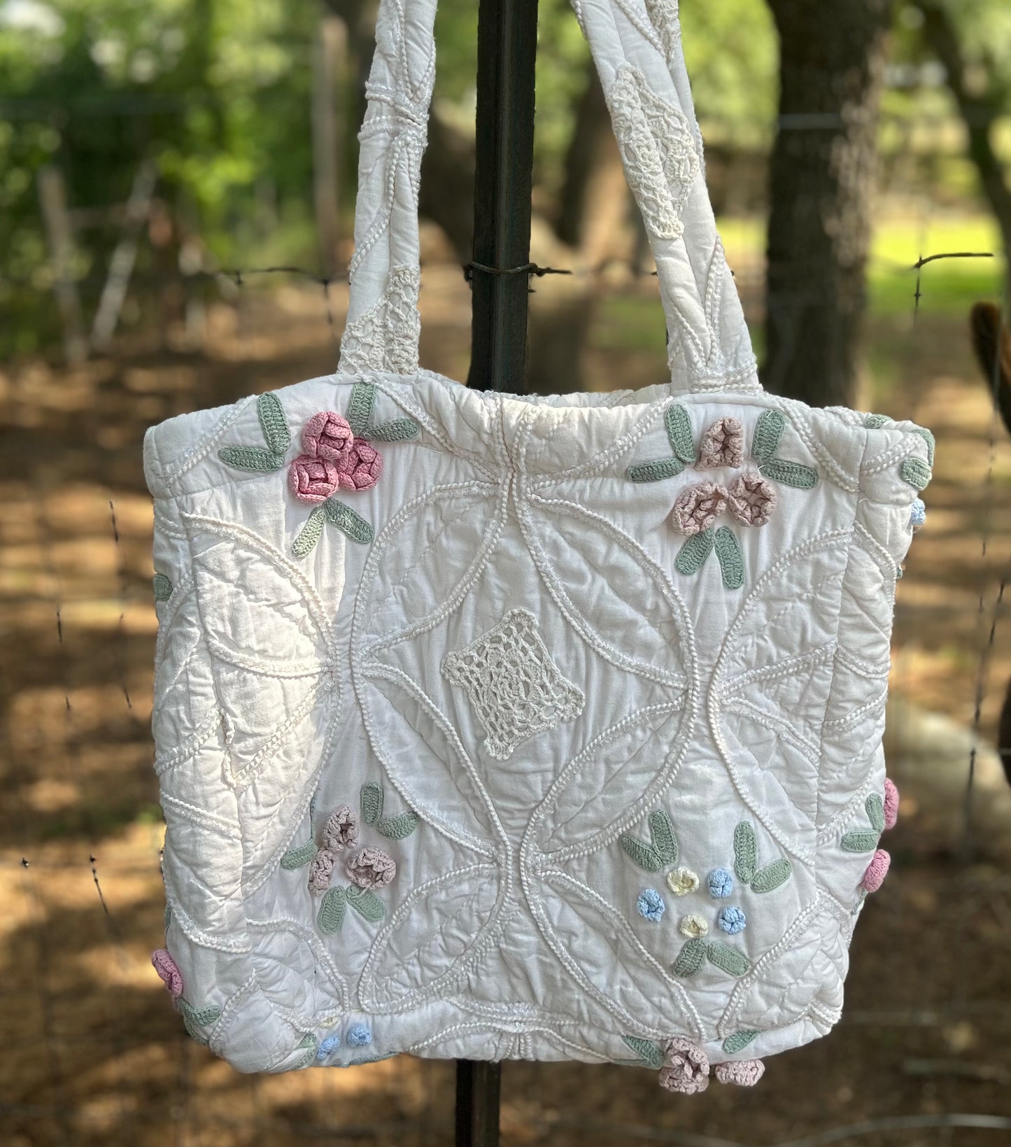 Wedding Ring Bouqet Tote Bag