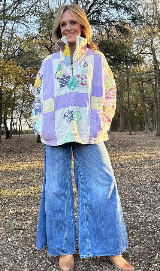 Dresden quilt Pullover