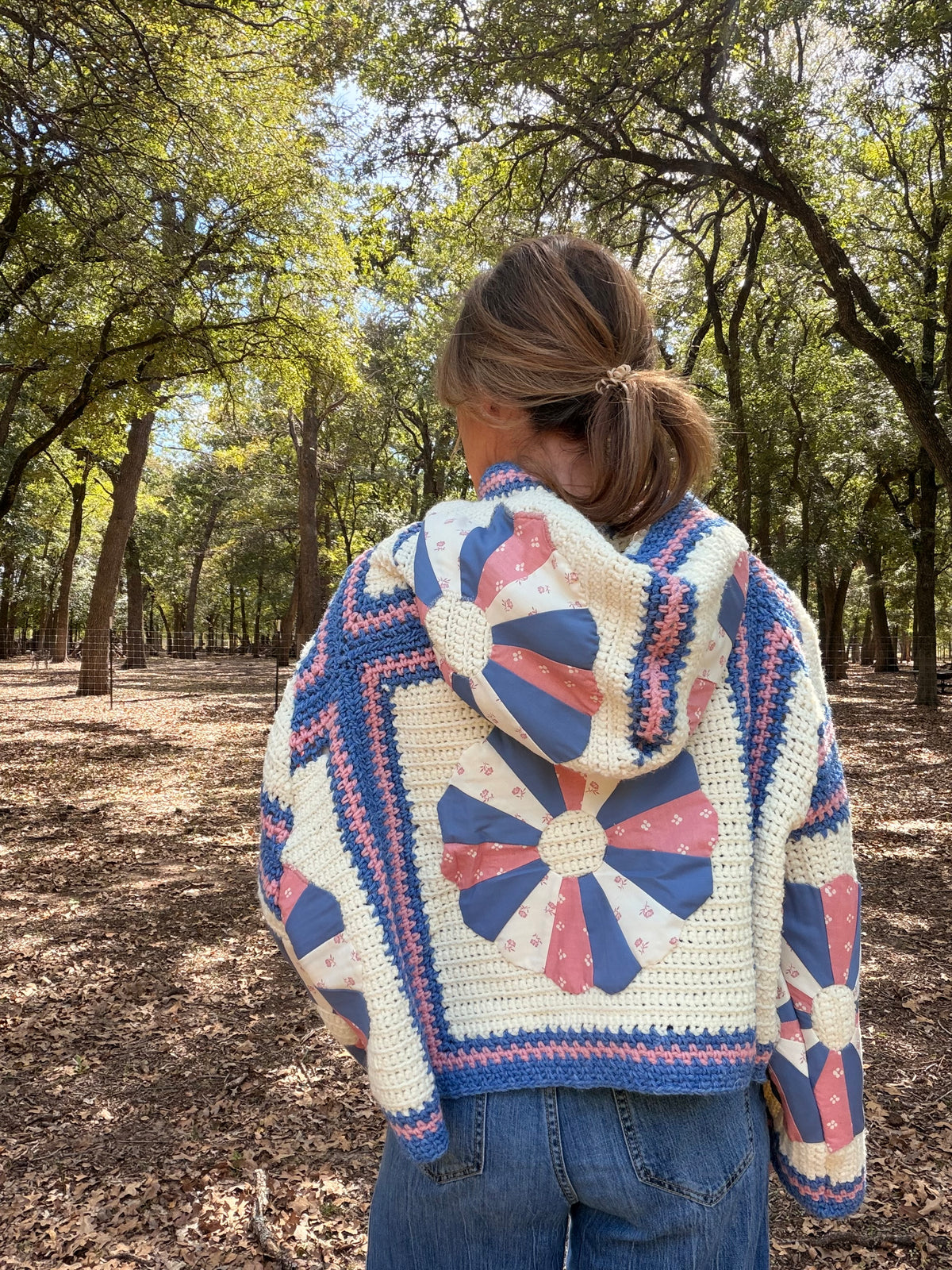 Hand knitted Dresden Hoodie size Medium