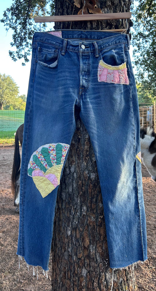 Patchwork 501 Levis size 32