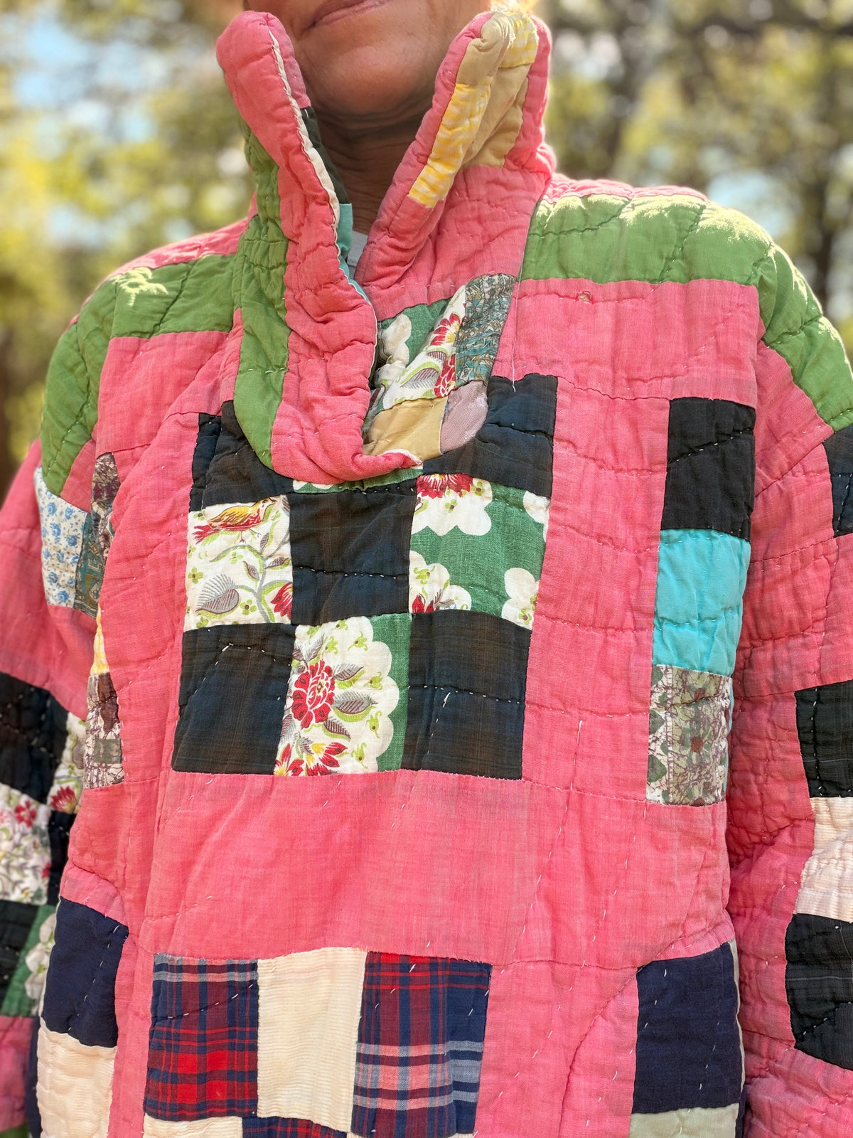 Pink Block Pullover