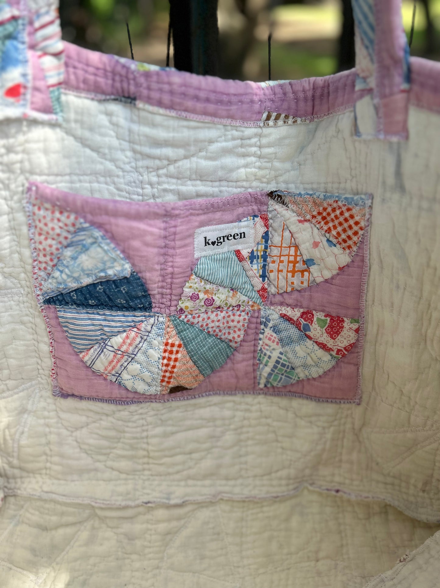 1940’s Fan Quilt Tote Bag