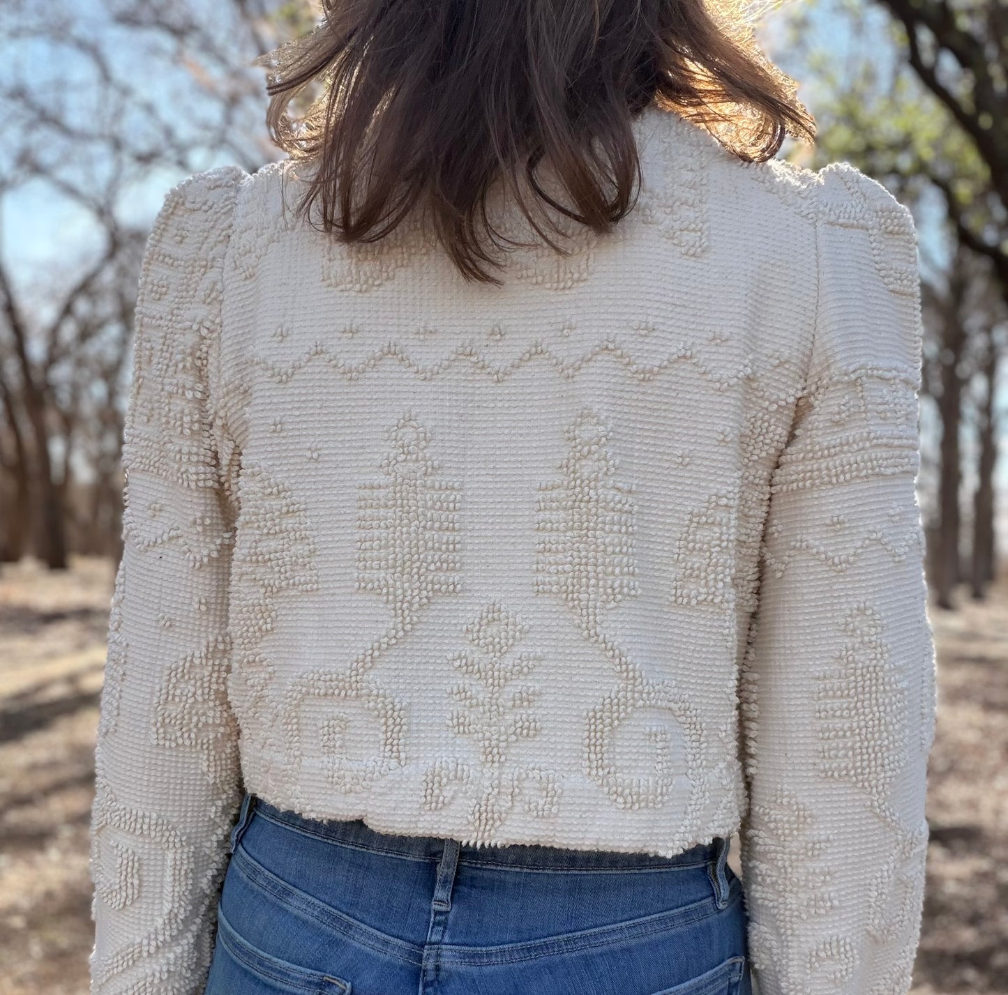 Chenille crop size small
