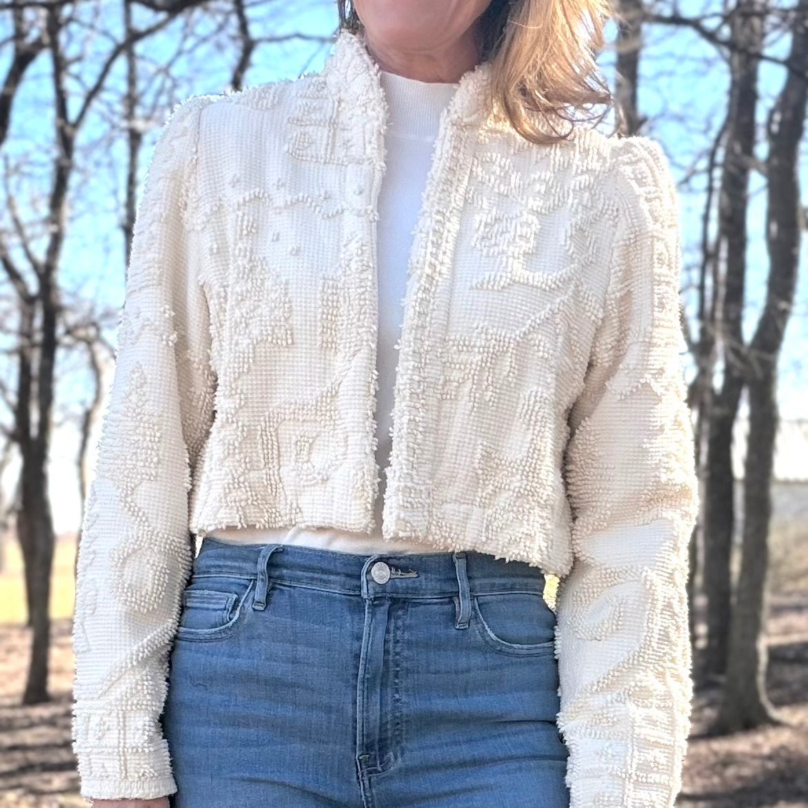 Chenille crop size small
