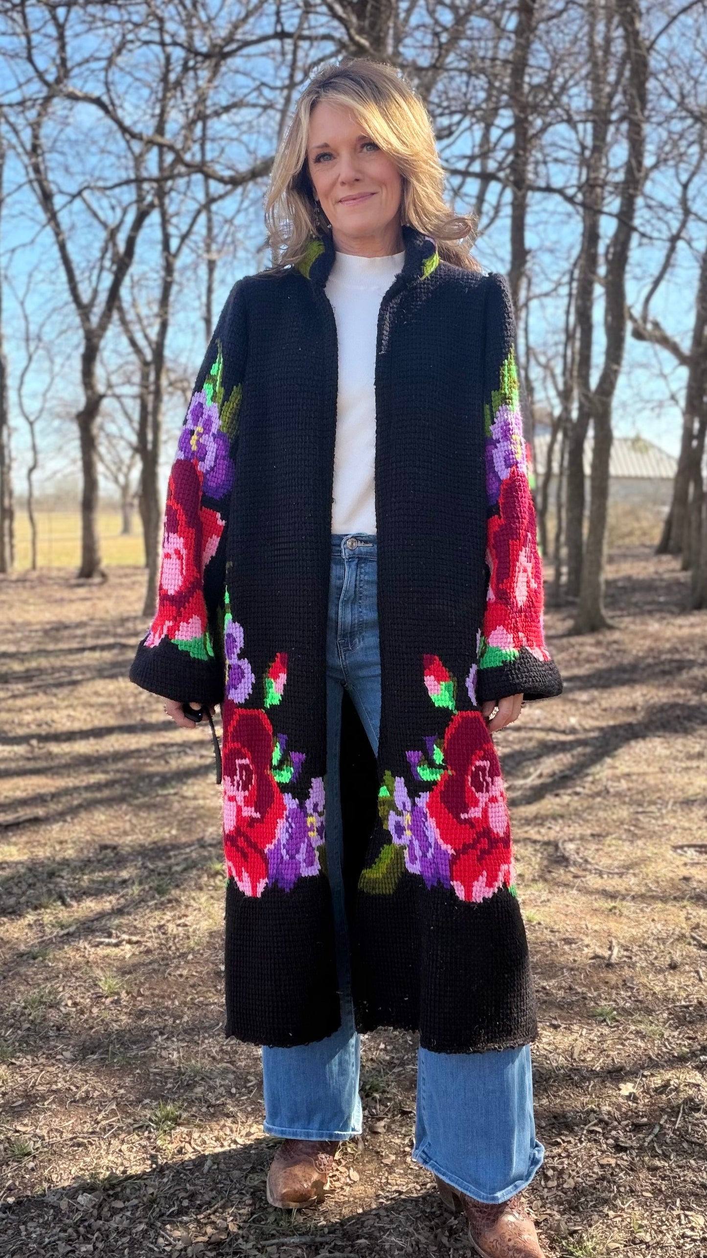 Rose Knitted Sweater S/M