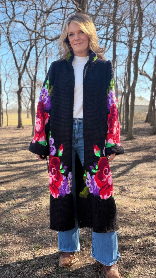 Rose Knitted Sweater S/M