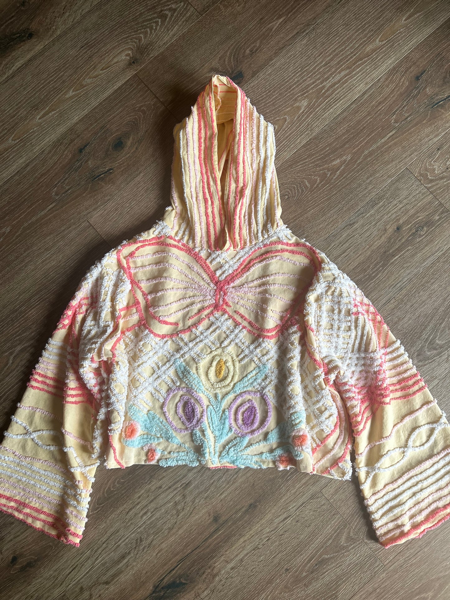 Very Spring Chenille Hoodie Small